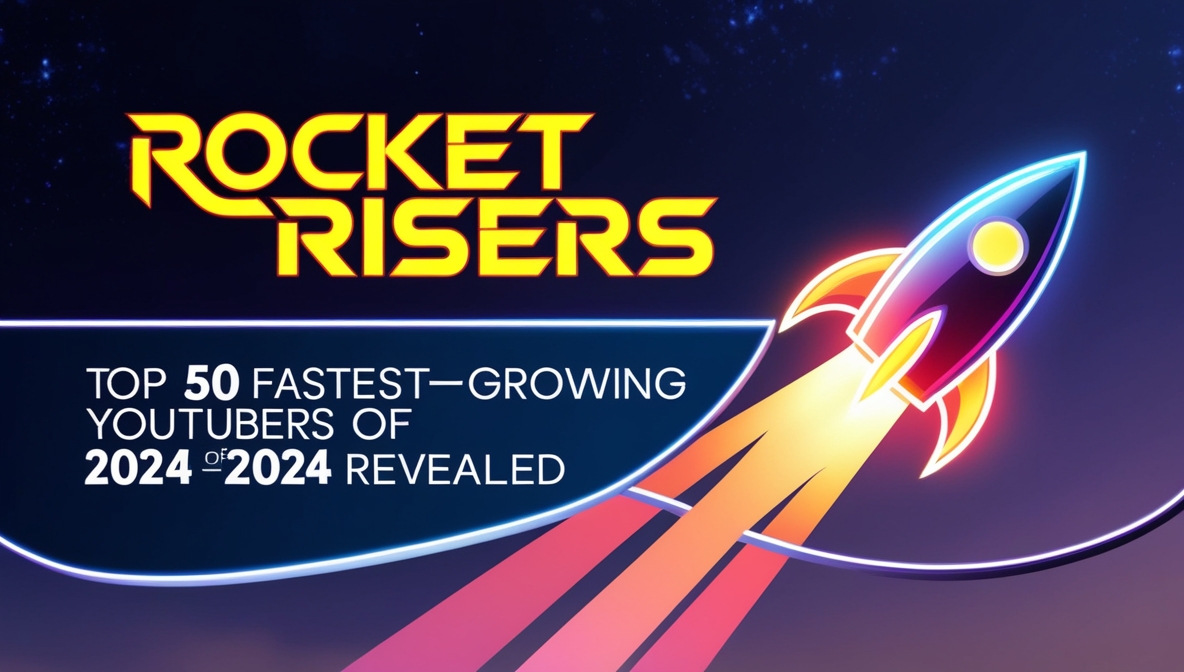 Rocket Risers: Top 50 Fastest-Growing YouTubers of 2024 Revealed